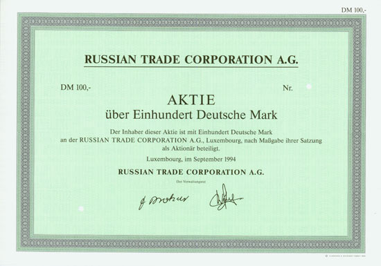 Russian Trade Corporation A.G.