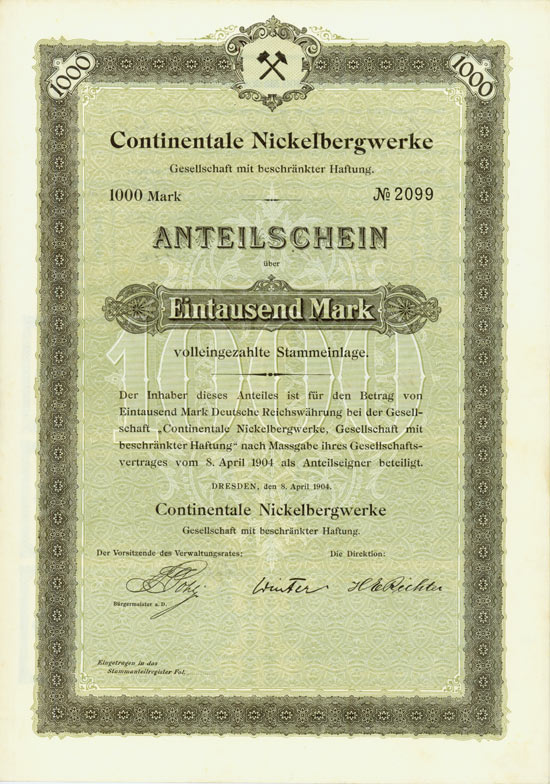 Continentale Nickelbergwerke GmbH