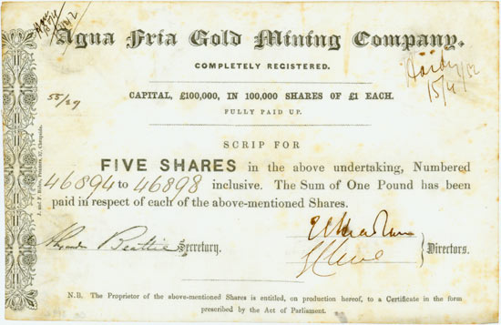 Agua Fria Gold Mining Company