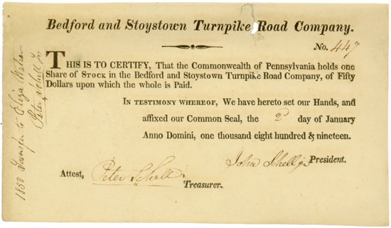 Bedford and Stoystown Turnpike Road Company