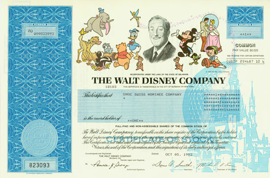 Walt Disney Company / Walt Disney Productions [2 Stück]