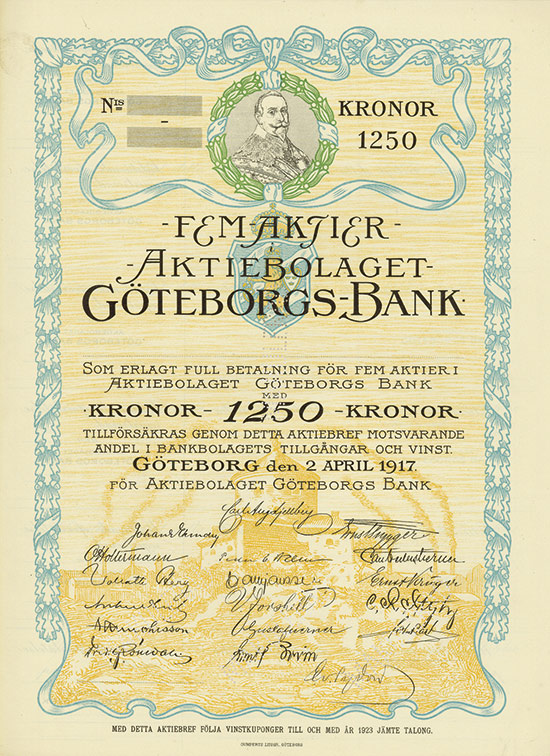 Aktiebolaget Göteborgs-Bank [2 Stück]
