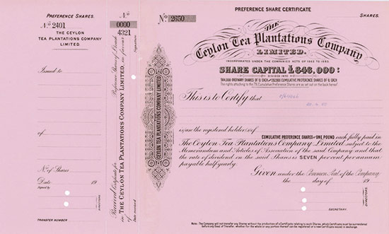 Ceylon Tea Plantations Company, Limited