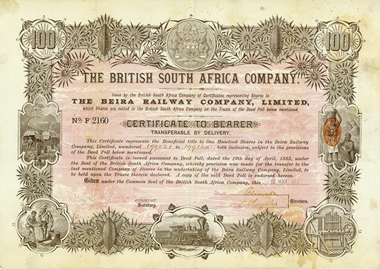 Beira Railway Company / British South Africa Company