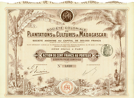 Société Coloniale de Plantations & Cultures a Madagascar