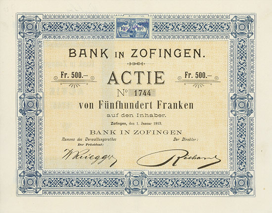 Bank in Zofingen