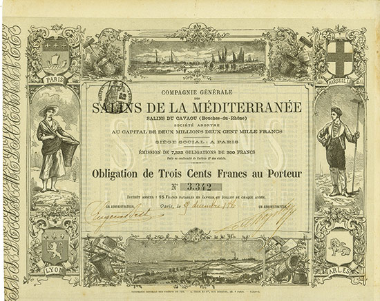 Compagnie Générale des Salins de la Méditerranée Salins du Cavaou (Bouches-du-Rhône)