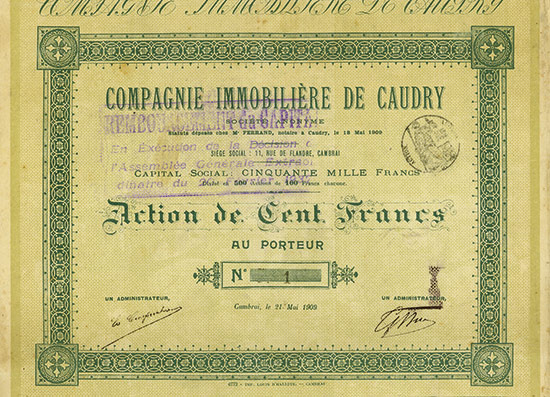 Compagnie Immobilière de Caudry Société Anonyme
