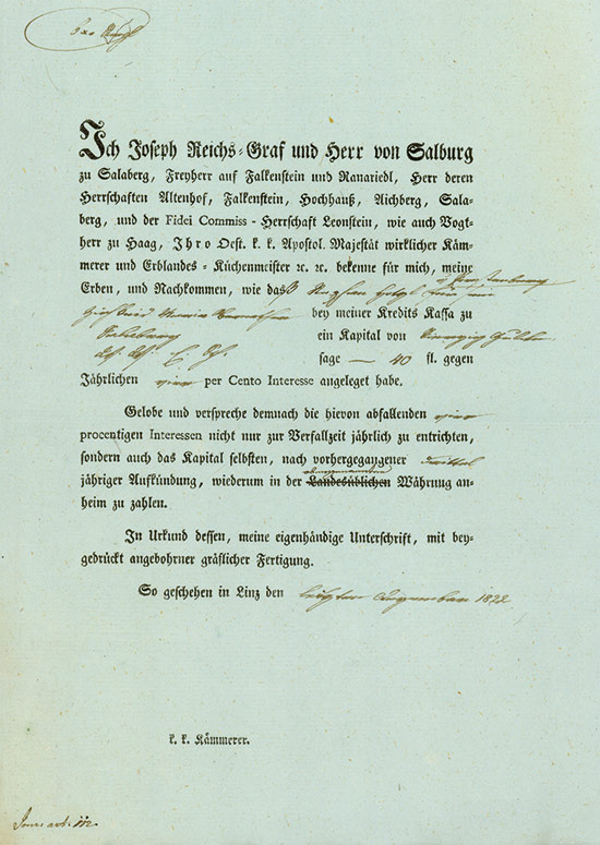 Joseph, Reichs-Graf und Herr von Salburg zu Salaberg
