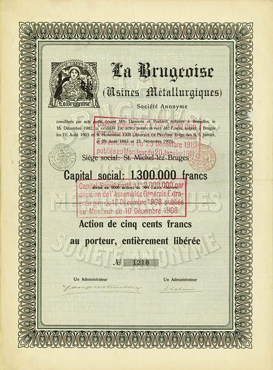 La Brugeoise (Usines Metallurgiques) Société Anonyme