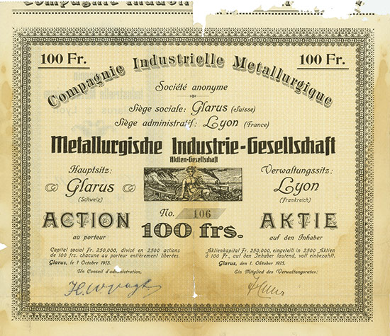 Metallurgische Industrie-Gesellschaft AG / Compagnie Industrielle Metallurgique Société Anonyme