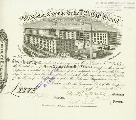 Middleton & Tonge Cotton Mill Co. Limited