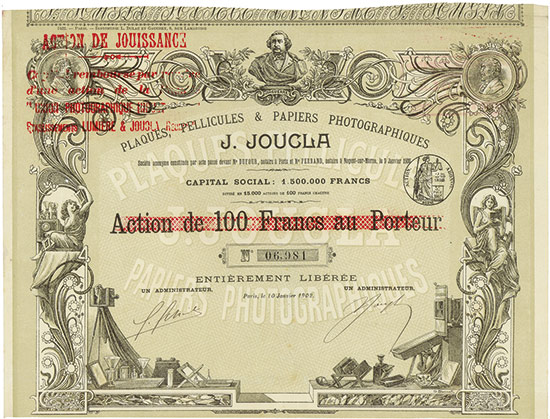 Plaques, Pellicules & Papiers Photographiques J. Joucla S.A., Paris