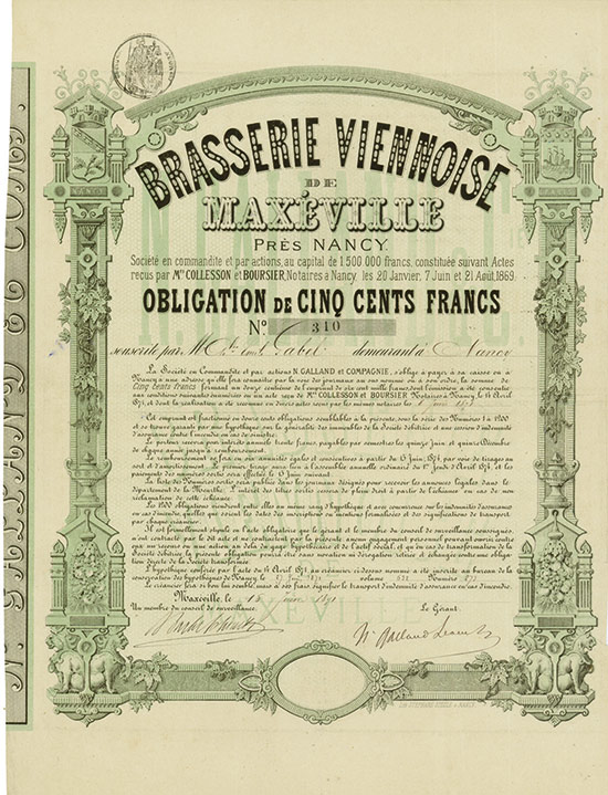 Société la Brasserie Viennoise de Maxéville