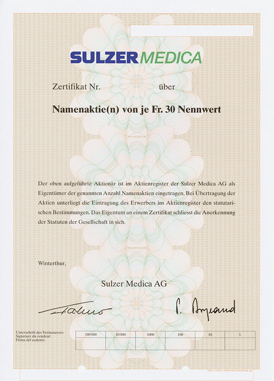 Sulzer Medica AG