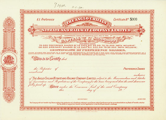 Anglo-Chilian Nitrate and Railway Company Limited