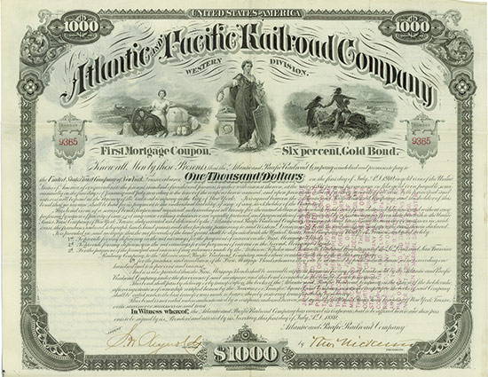 Atlantic and Pacific Railroad Company - Western Division