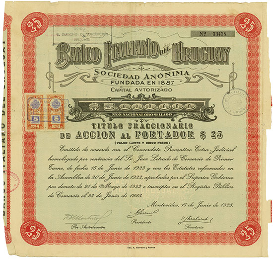 Banco Italiano del Uruguay Sociedad Anónima 