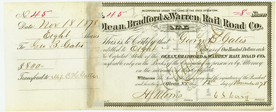Olean, Bradford & Warren Rail Road Company
