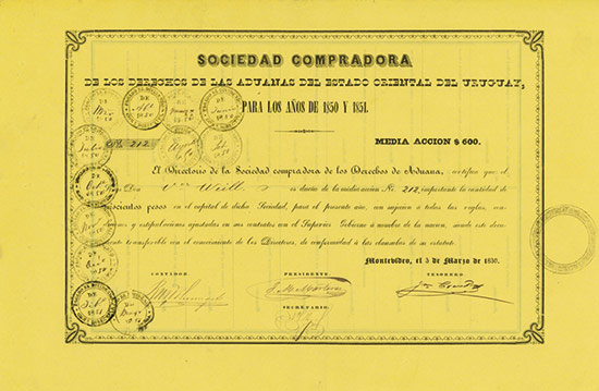 Sociedad Compradora de los Derechos de las Aduanas del Estado Oriental del Uruguay