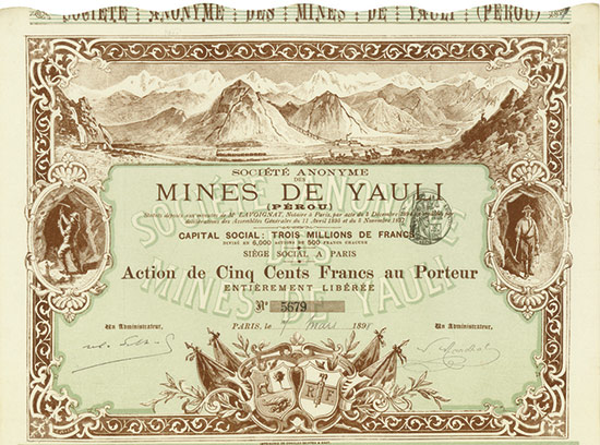 Société Anonyme des Mines de Yauli (Pérou)