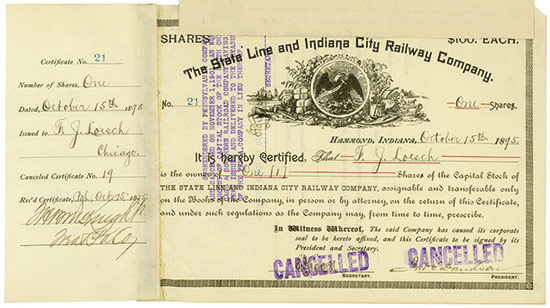 State Line and Indiana City Railway Company