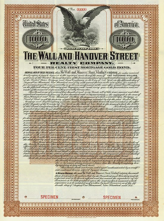 Wall and Hanover Street Realty Company