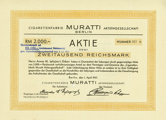 Cigarettenfabrik Muratti AG