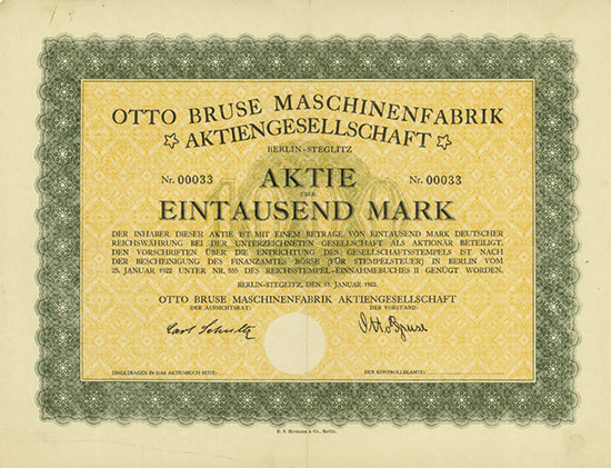 Otto Bruse Maschinenfabrik AG
