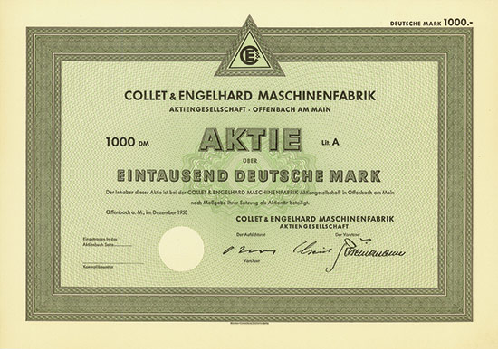 Collet & Engelhard Maschinenfabrik AG