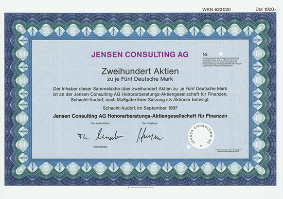 Jensen Consulting AG Honorarberatungs-Aktiengesellschaft für Finanzen