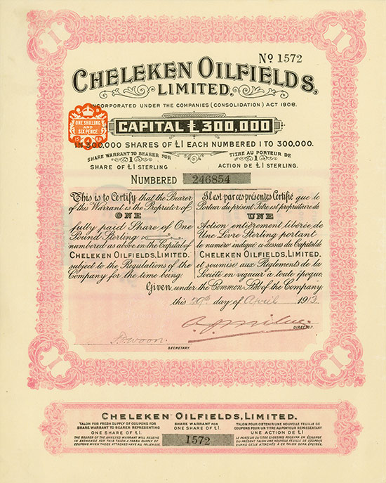 Cheleken Oilfields, Limited [2 Stück]