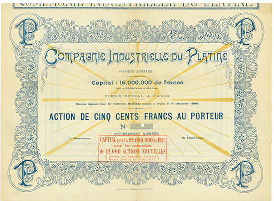 Compagnie Industrielle du Platine (Société Anonyme)