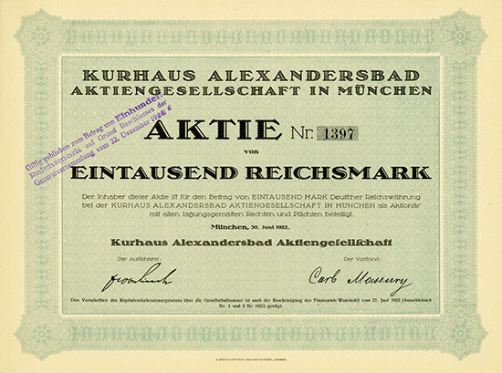 Kurhaus Alexandersbad AG