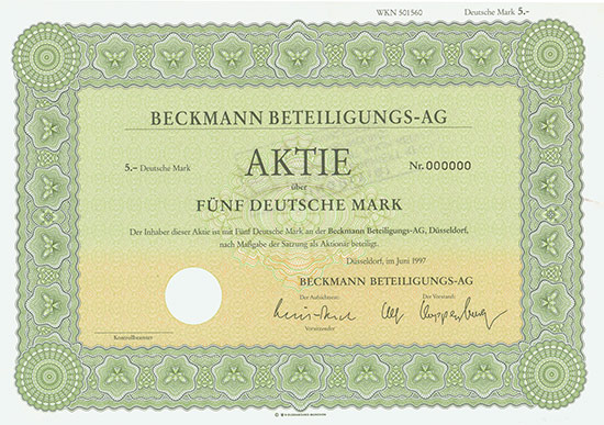 Beckmann Beteiligungs-AG