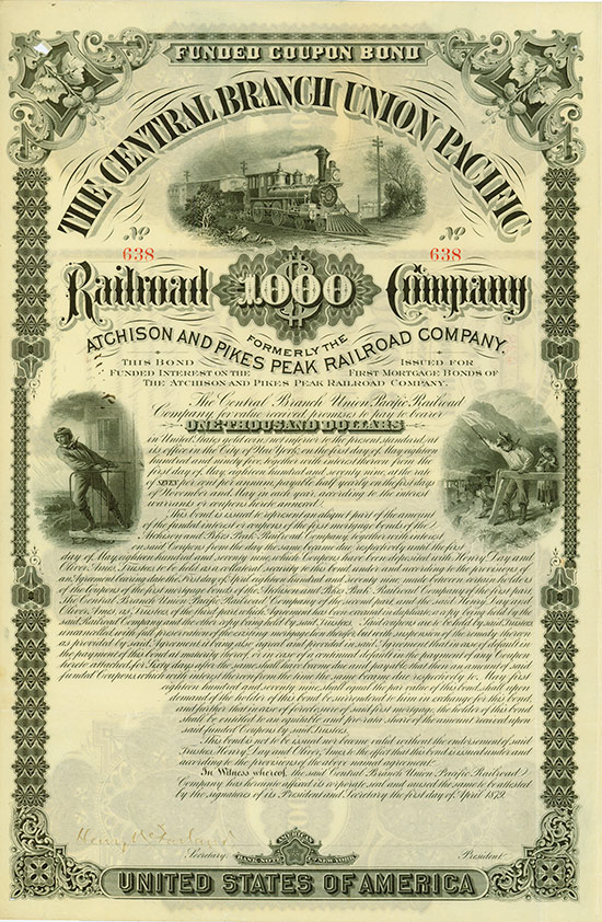 Central Branch Union Pacific Railroad Company formerly the Atchison and Pikes Peak Railroad Company