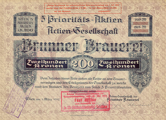 Actien-Gesellschaft der Brunner Brauerei