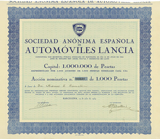 Sociedad Anónima Española de Automoviles Lancia