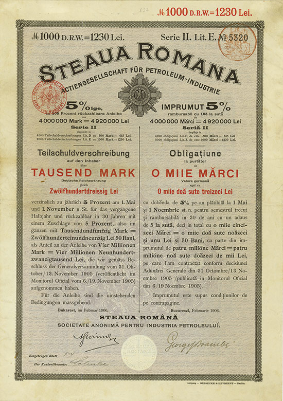 Steaua Romana Actiengesellschaft für Petroleum-Industrie