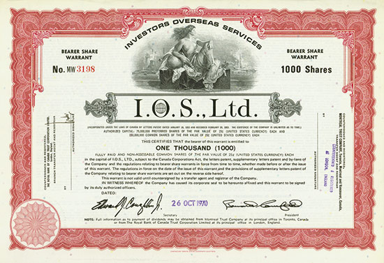 I. O. S. Ltd. Investors Overseas Services