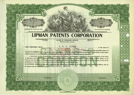 Lipman Patents Corporation