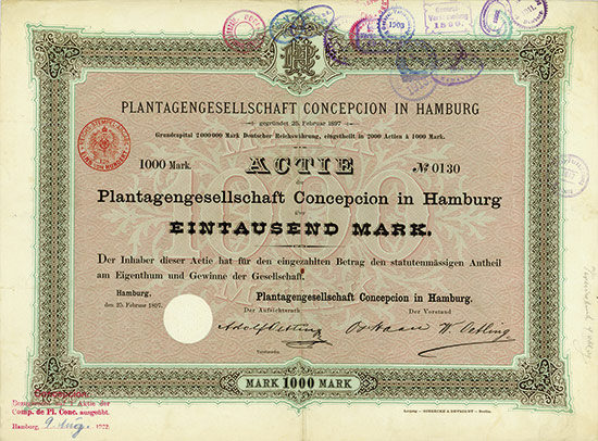 Plantagengesellschaft Concepcion in Hamburg