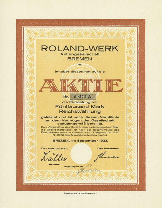 Roland-Werk AG [2 Stück]