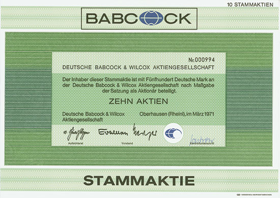 Deutsche Babcock & Wilcox AG 
