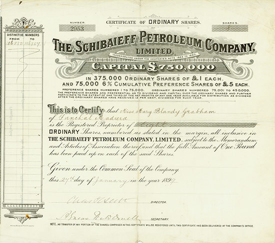 Schibaieff Petroleum Company, Limited