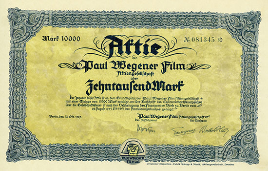 Paul Wegener Film AG [MULTIAUKTION 4]