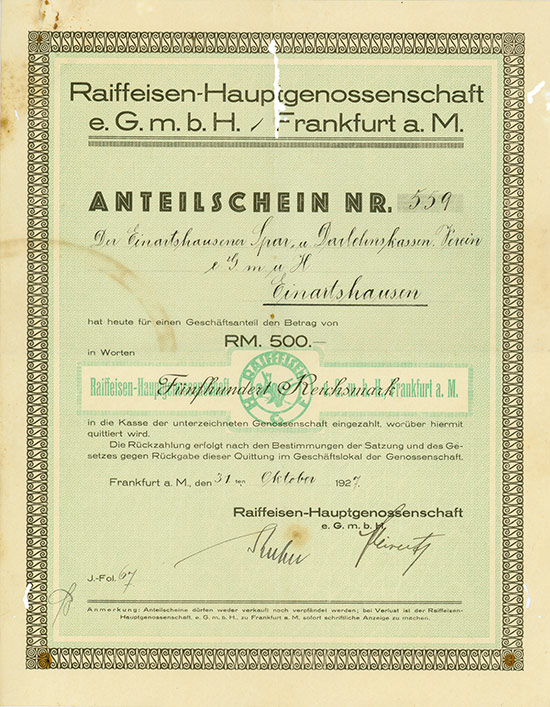 Raiffeisen-Hauptgenossenschaft e.G.m.b.H.