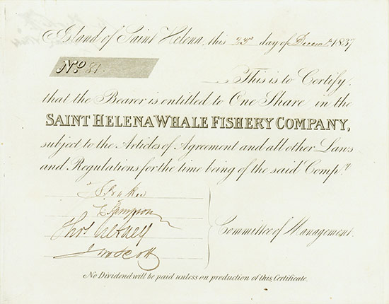 Saint Helena Whale Fishery Company