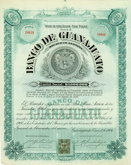 Banco de Guanajuato [2 Stück]