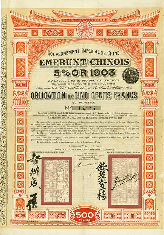 Gouvernement Impérial de Chine (Kuhlmann 140)